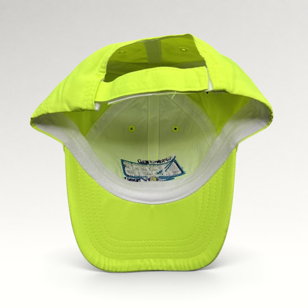 Raree Finds vintage Springfield Lasers neon yellow tennis strapback hat with embroidered World TeamTennis logo