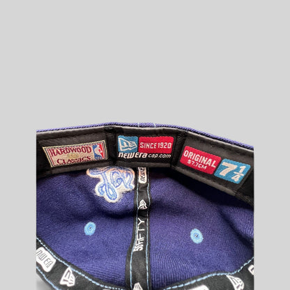 Raree Finds New Era 59FIFTY Hardwood Classics hat interior showing size 7 1/4 tag and NBA branding labels