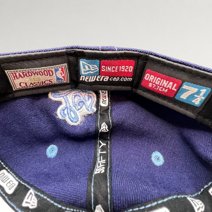 Raree Finds New Era 59FIFTY Hardwood Classics hat interior showing size 7 1/4 tag and NBA branding labels