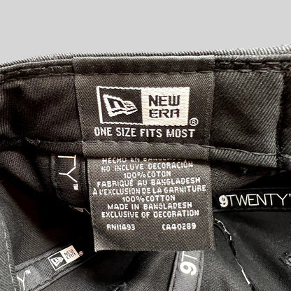 Raree Finds New Era 9TWENTY hat interior label showing cotton material and manufacturing details
