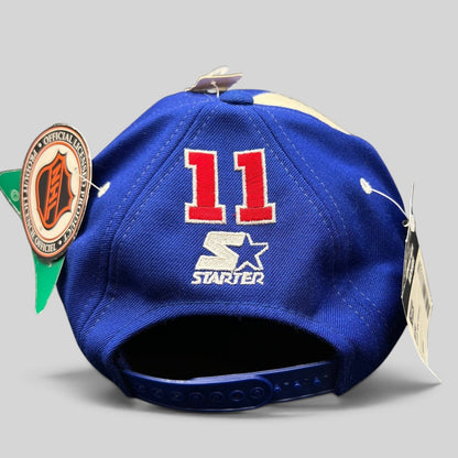 Raree Finds vintage New York Rangers Starter wool snapback hat featuring Messier number 11 embroidery and NHL tag