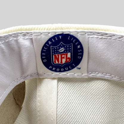 Raree Finds vintage 1997 Super Bowl XXXI snapback hat interior tag showing official NFL licensed product branding