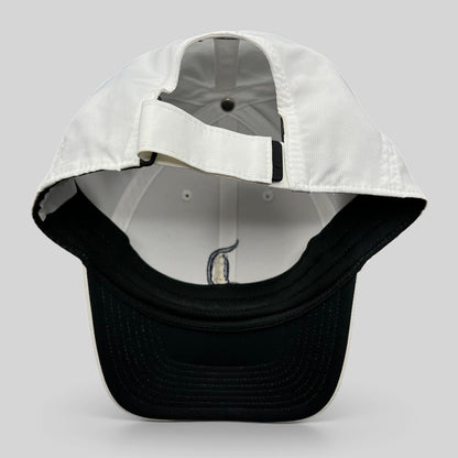 Raree Finds white Nike Legacy 91 Disney cap showing the interior structure and adjustable strapback closure