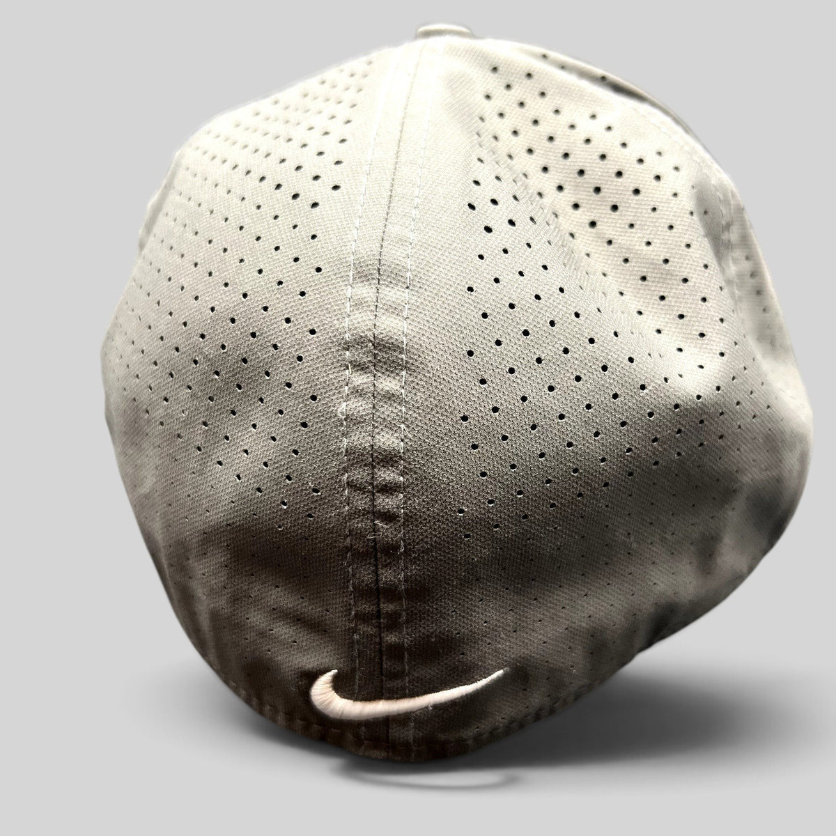 Raree Finds Nike Mike Trout Lunar Vapor gray fitted baseball cap with ventilated honeycomb pattern and back swoosh