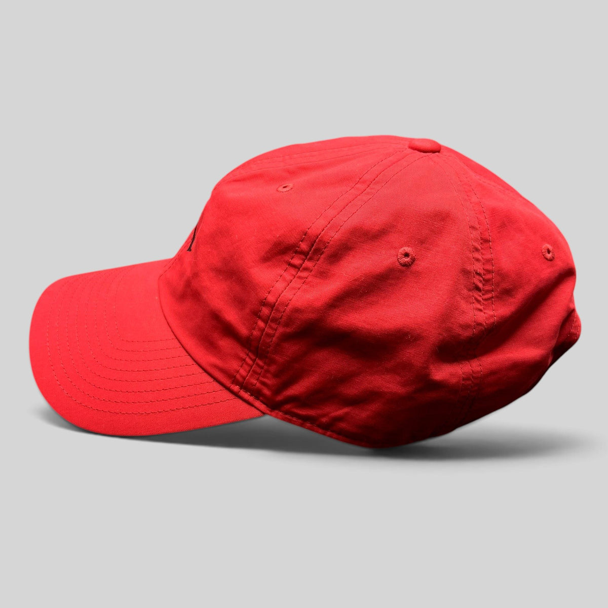 Raree Finds Nike Air Jordan red strapback club cap with curved brim and unstructured low-profile fit