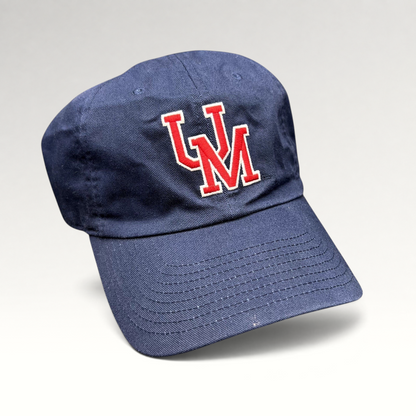 Raree Finds Nike Heritage86 navy blue University of Mobile strapback hat with red and white UM logo embroidery