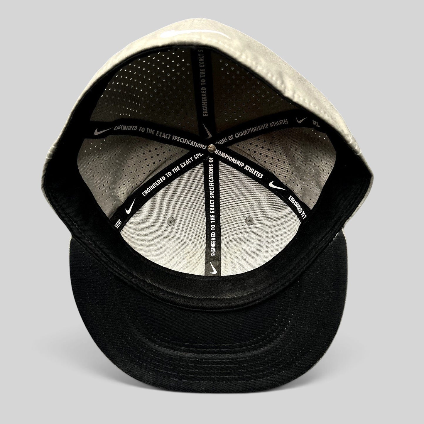 Raree Finds Nike Mike Trout Dri-FIT baseball cap interior showing branded taping and ventilated honeycomb lining