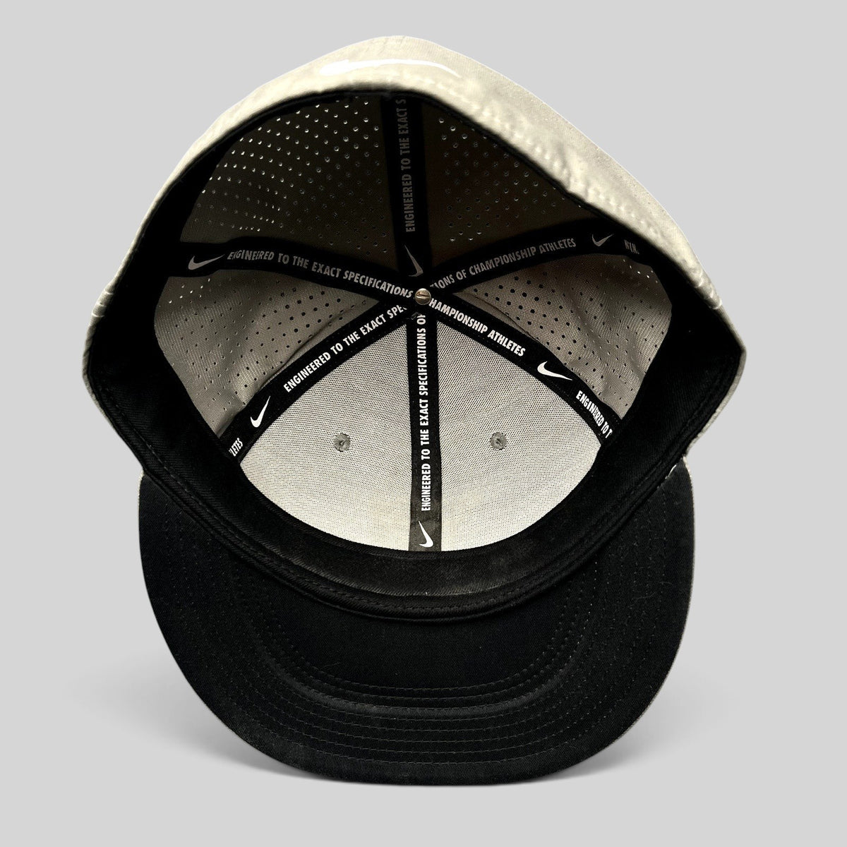 Raree Finds Nike Mike Trout Dri-FIT baseball cap interior showing branded taping and ventilated honeycomb lining