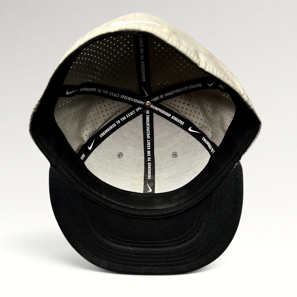 Raree Finds Nike Mike Trout Dri-FIT baseball cap interior showing branded taping and ventilated honeycomb lining