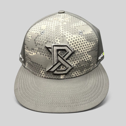Raree Finds Nike Mike Trout gray digital camo and honeycomb pattern fitted baseball cap with embroidered MT logo.