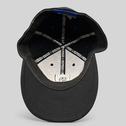 Raree Finds vintage Oakland Raiders Reebok fitted hat interior showing authentic NFL sideline branding and labels