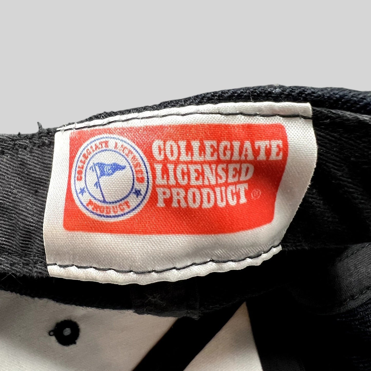 Raree Finds vintage Ohio State Buckeyes hat interior tag showing Collegiate Licensed Product branding