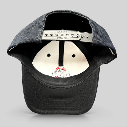 Raree Finds vintage Ohio State Buckeyes Sports Specialties snapback hat showing the black adjustable plastic strap