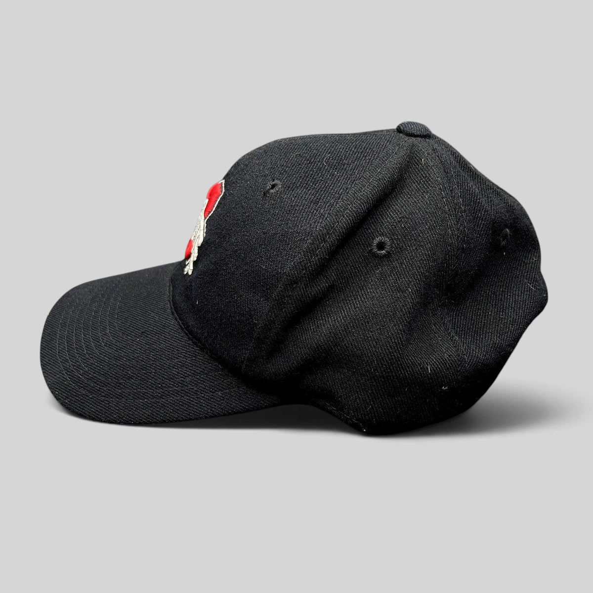 Raree Finds vintage black Ohio State Buckeyes snapback hat by Sports Specialties with scarlet and gray embroidery.