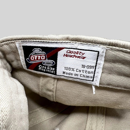Raree Finds vintage OTTO cap interior label showing 100 percent cotton construction and quality headwear branding