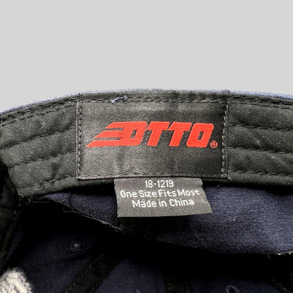 Raree Finds vintage Otto navy blue hat interior label with brand logo and size information