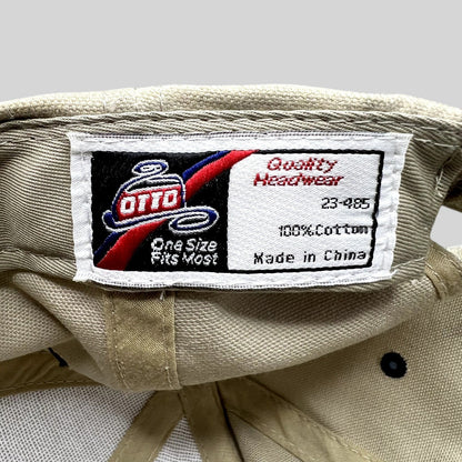 Raree Finds Otto Quality Headwear internal tag showing 100 percent cotton material and made in China label