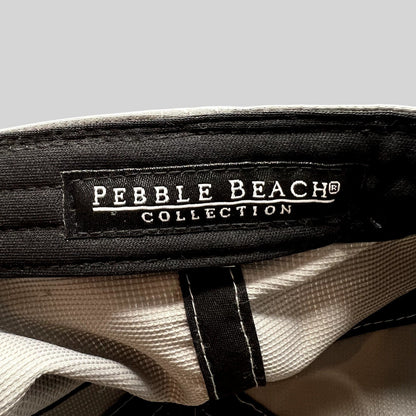 Raree Finds Pebble Beach Collection gray performance golf hat interior label detail