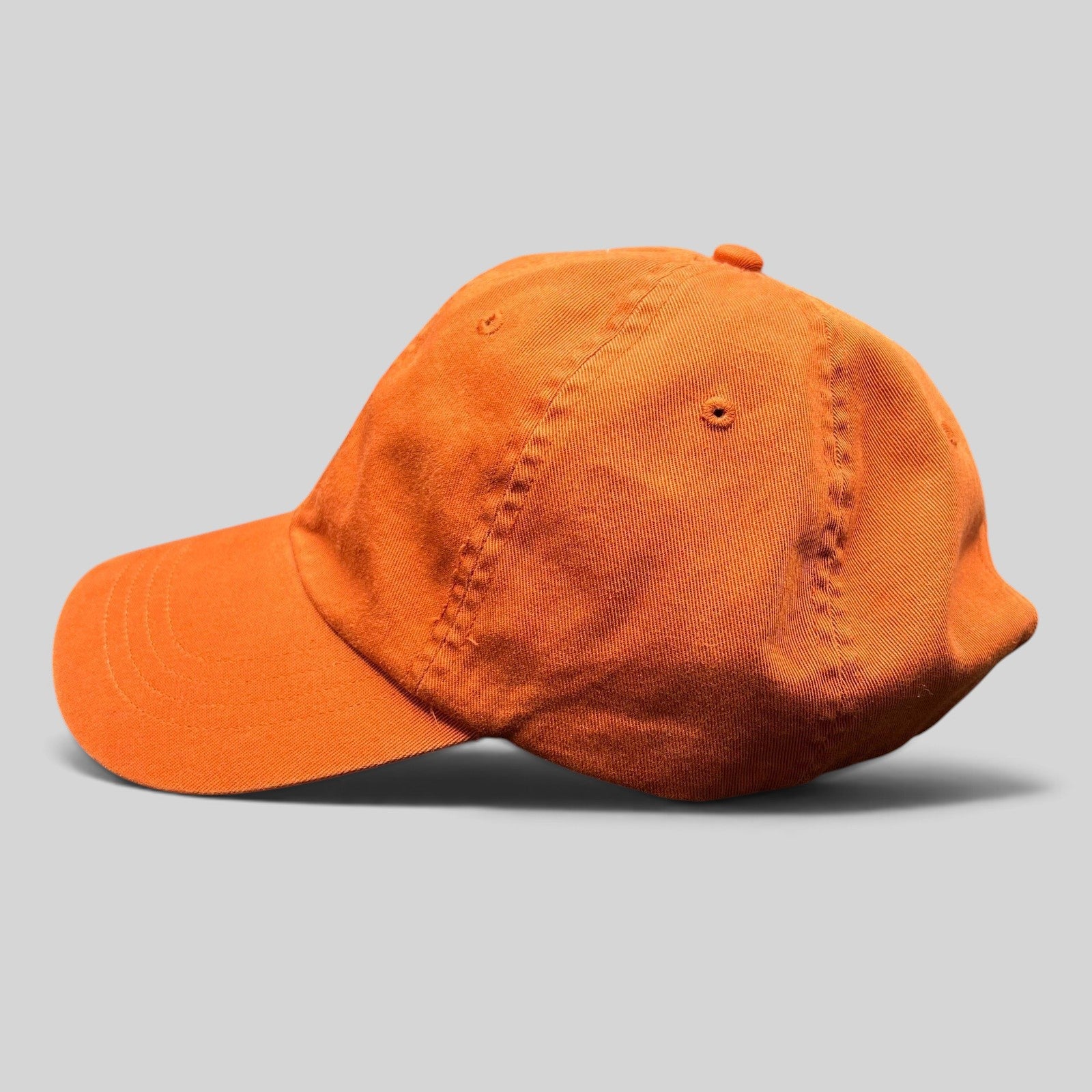 Raree Finds Polo Ralph Lauren orange cotton strapback cap with unstructured fit and embroidered pony logo