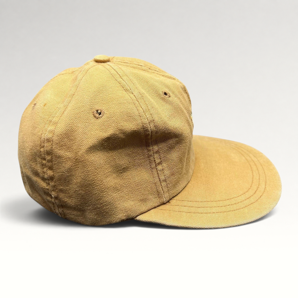 Raree Finds vintage Polo Ralph Lauren Sportsman tan cotton canvas fitted baseball cap with unstructured design