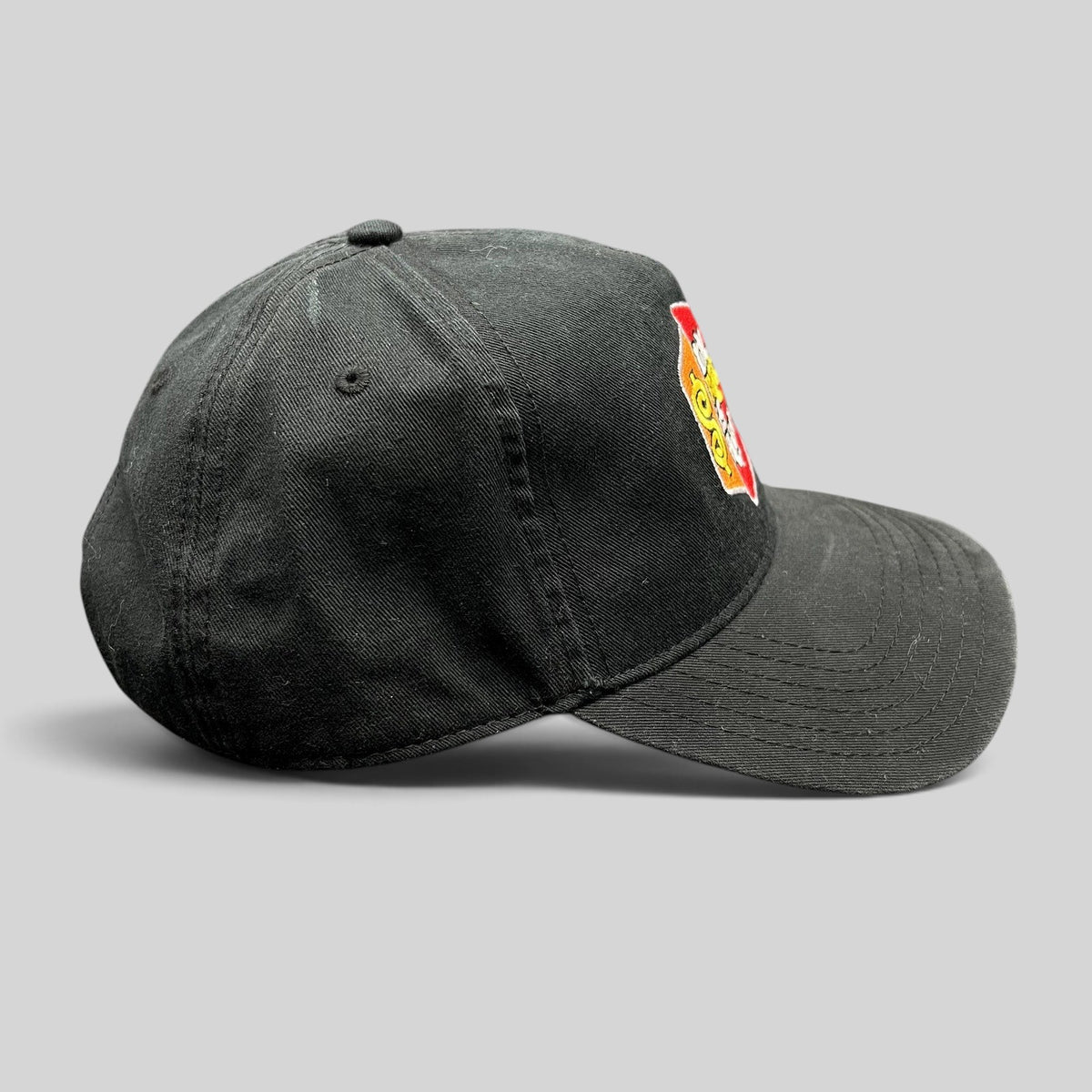 Raree Finds black cotton strapback hat with The Price Is Right game show logo embroidery and curved brim