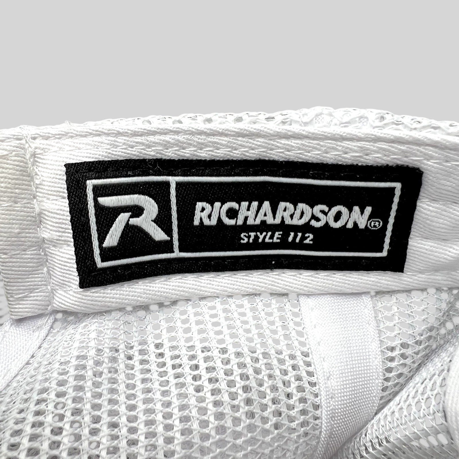 Raree Finds Omaha Supernovas Richardson 112 trucker hat interior label showing white mesh and branding details