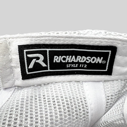 Raree Finds Omaha Supernovas Richardson 112 trucker hat interior label showing white mesh and branding details