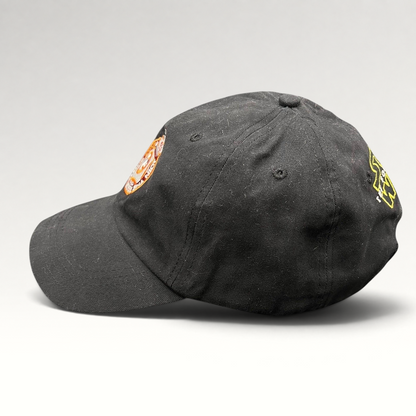 Raree Finds Star Wars The Force Awakens black cotton strapback hat featuring an embroidered BB-8 droid emblem