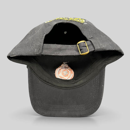 Raree Finds Star Wars The Force Awakens BB-8 cast and crew black cotton strapback hat with brass buckle closure