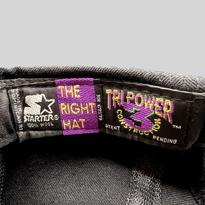 Raree Finds vintage Starter The Right Hat label inside a Birmingham Barracudas CFL wool snapback cap