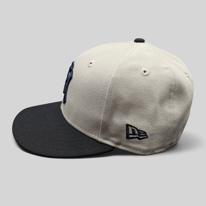 Raree Finds Sultanes de Monterrey New Era 59FIFTY fitted hat with a light grey crown and black flat brim
