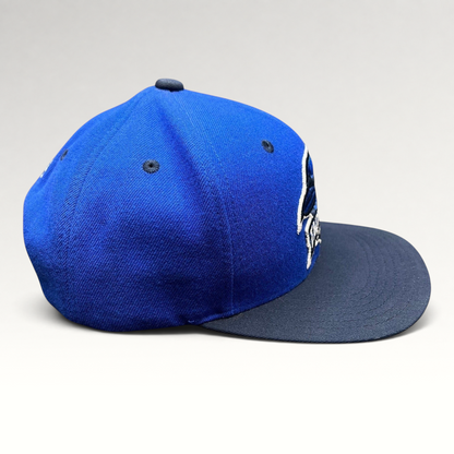 Raree Finds 2017 Taoyuan baseball snapback in royal blue with navy brim and embroidered raven logo