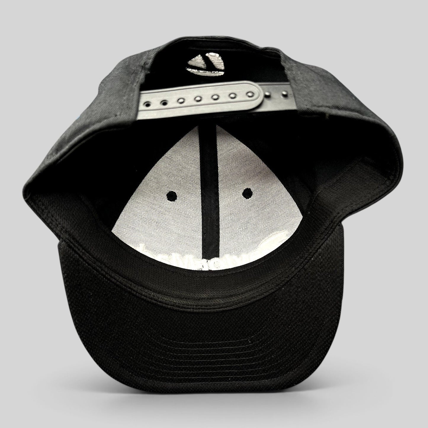 Raree Finds TaylorMade TP5 golf snapback hat interior view showing adjustable strap and structured black crown