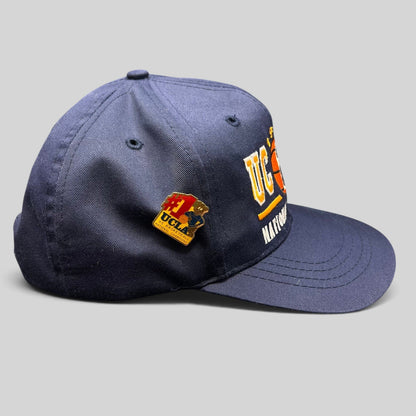 Raree Finds vintage 1995 UCLA National Champions navy blue snapback hat with embroidered basketball and team graphics