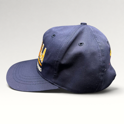 Raree Finds vintage 1995 UCLA Bruins National Champions navy blue cotton twill snapback hat with embroidered graphics