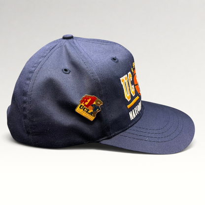 Raree Finds vintage 1995 UCLA National Champions navy blue snapback hat with embroidered basketball and team graphics