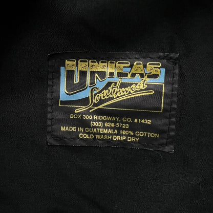 Raree Finds vintage Unicas Southwest clothing label showing brand name, location, and care instructions