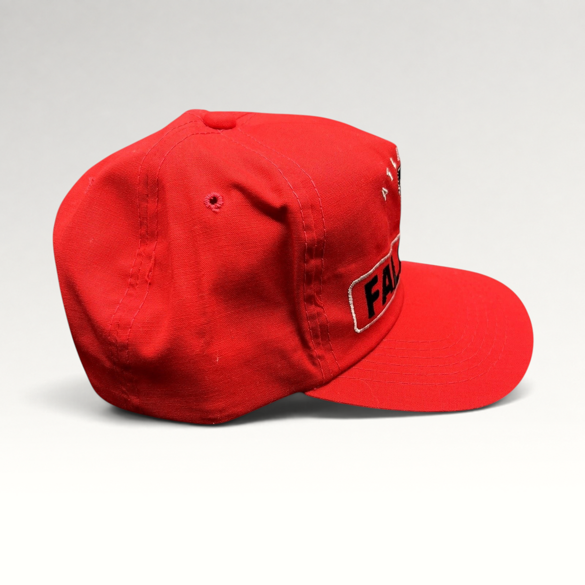Raree Finds vintage Atlanta Falcons red snapback hat by Sports Specialties with embroidered logo and wordmark