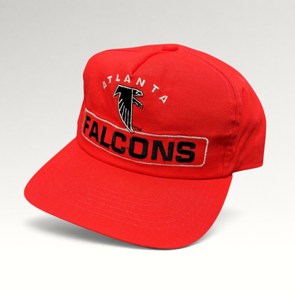 Raree Finds vintage red Atlanta Falcons Sports Specialties snapback hat with embroidered logo and wordmark