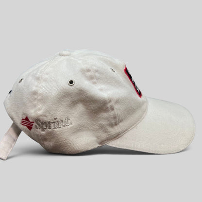 Raree Finds vintage white cotton Audi 24 HRS of Aspen strapback hat with Sprint embroidery on the side