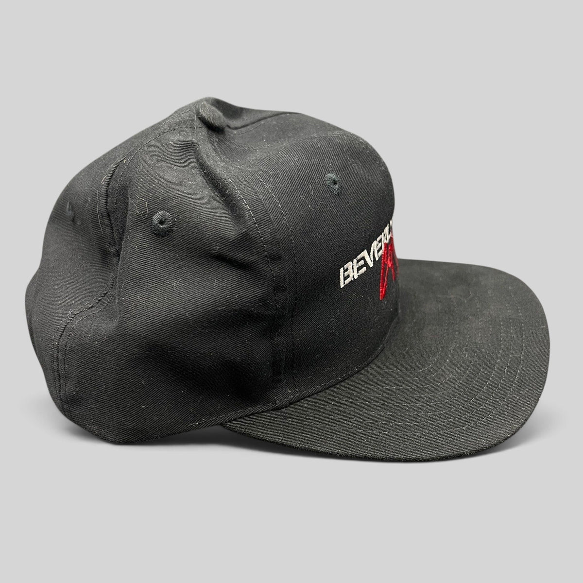 Raree Finds vintage 1994 Beverly Hills Cop III black snapback hat with red and white embroidered movie logo