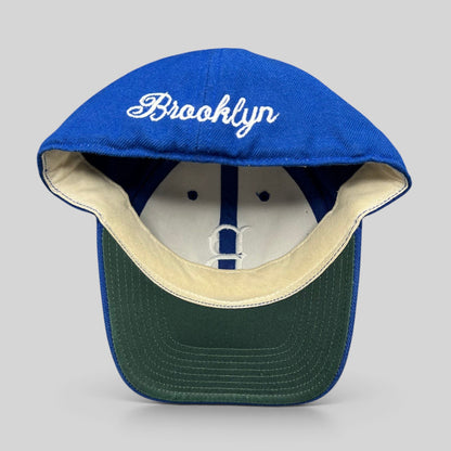 Raree Finds vintage American Needle Brooklyn Dodgers royal blue wool blend fitted hat with green undervisor