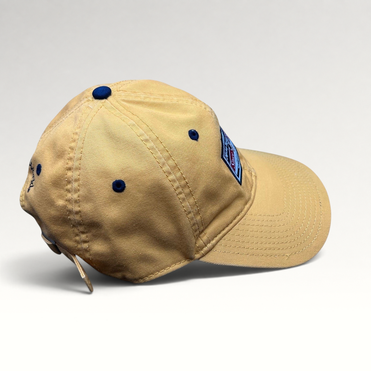 Raree Finds vintage Walt Disney World yellow cotton strapback hat with Mickey Mouse Since 1928 patch