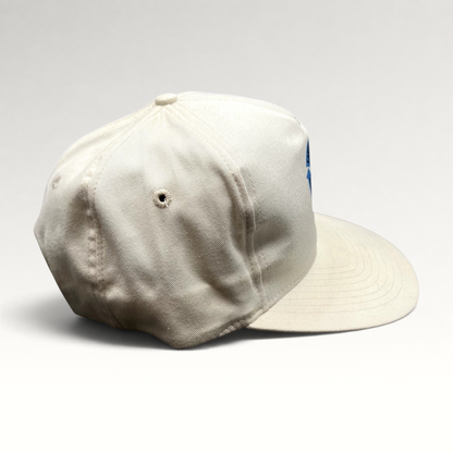 Raree Finds vintage Y2K Earth Day 2000 white snapback hat with Save The Environment graphic and adjustable closure