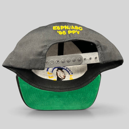 Raree Finds vintage 1995 ESPN ABC college football snapback hat with green underbill and back embroidery