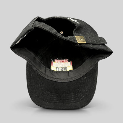 Raree Finds vintage black cotton ESPN Sunday Night Football strapback hat with metal slider and interior branding