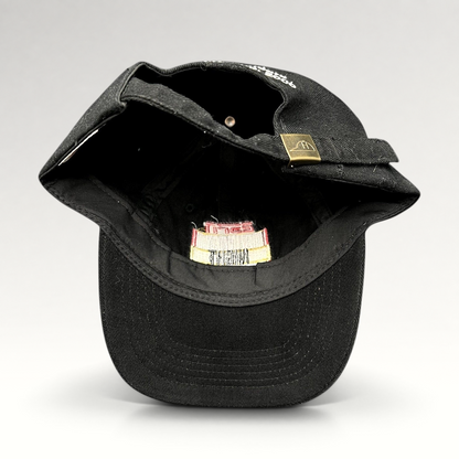 Raree Finds vintage black cotton ESPN Sunday Night Football strapback hat with metal slider and interior branding