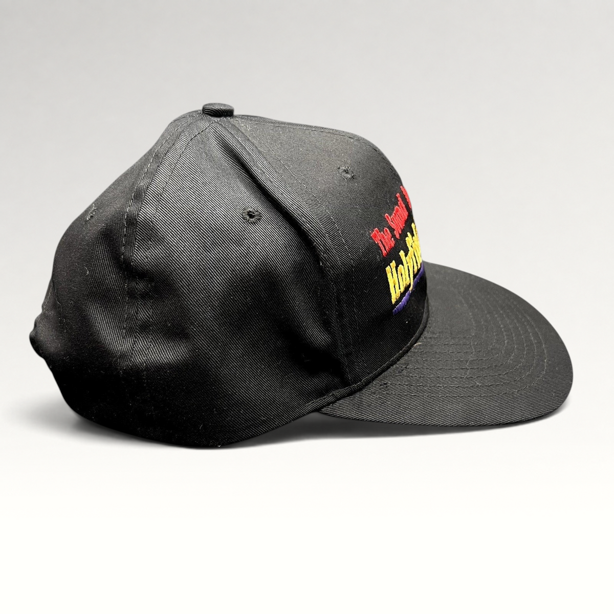 Raree Finds vintage 1997 Holyfield vs Tyson II boxing snapback hat in black with colorful embroidered event text