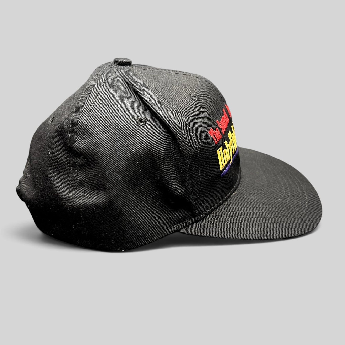 Raree Finds vintage 1997 Holyfield vs Tyson II boxing snapback hat in black with colorful event embroidery