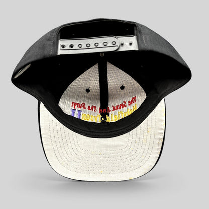 Raree Finds vintage 1997 Holyfield vs Tyson II boxing snapback hat with embroidered The Sound And The Fury logo
